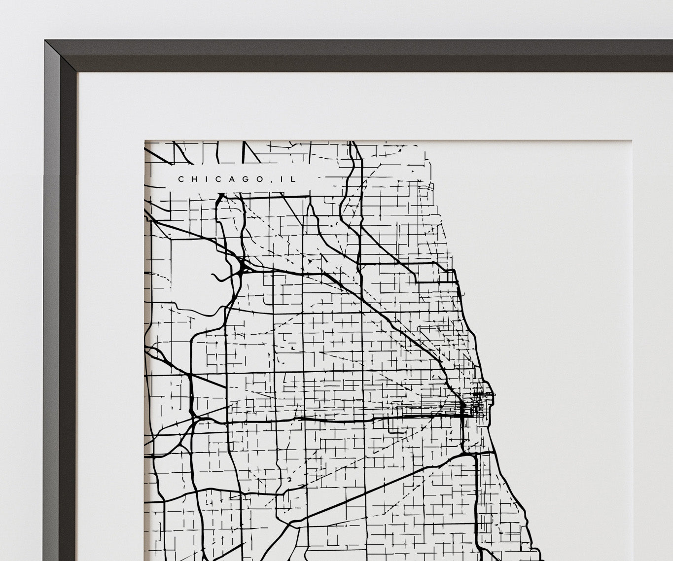 Chicago - Illinois Print in Modern Collection 18x24