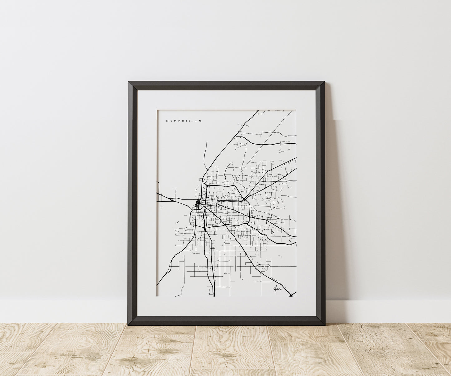 Memphis - Tennessee Print in Modern Collection 18x24