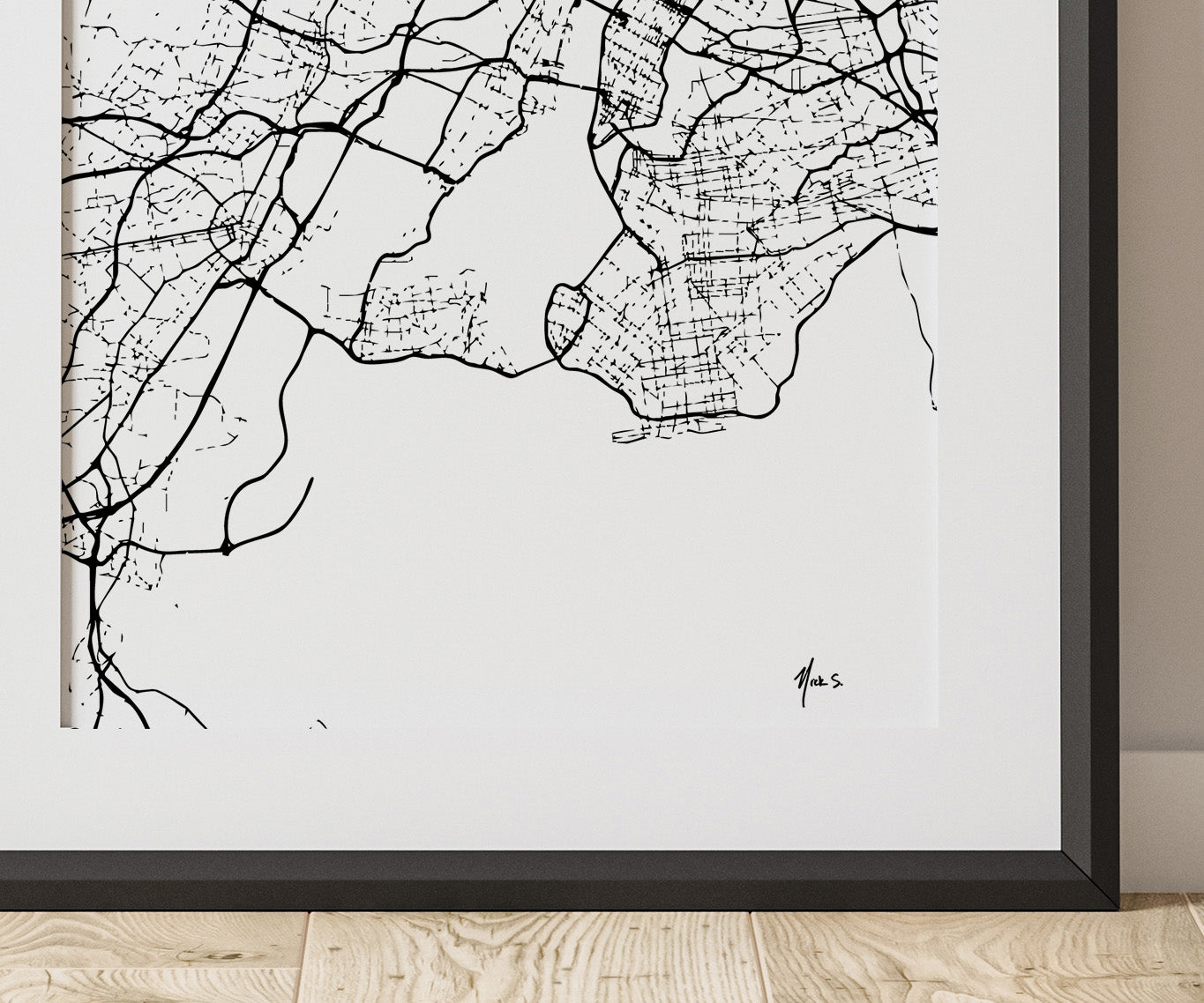 New York - New York Print in Modern Collection 18x24