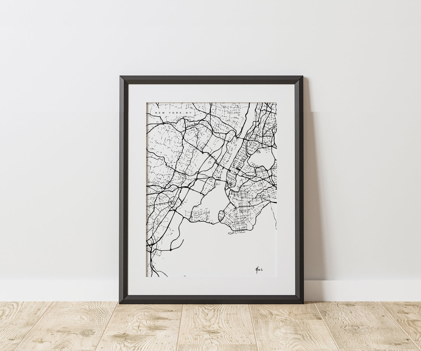 New York - New York Print in Modern Collection 18x24
