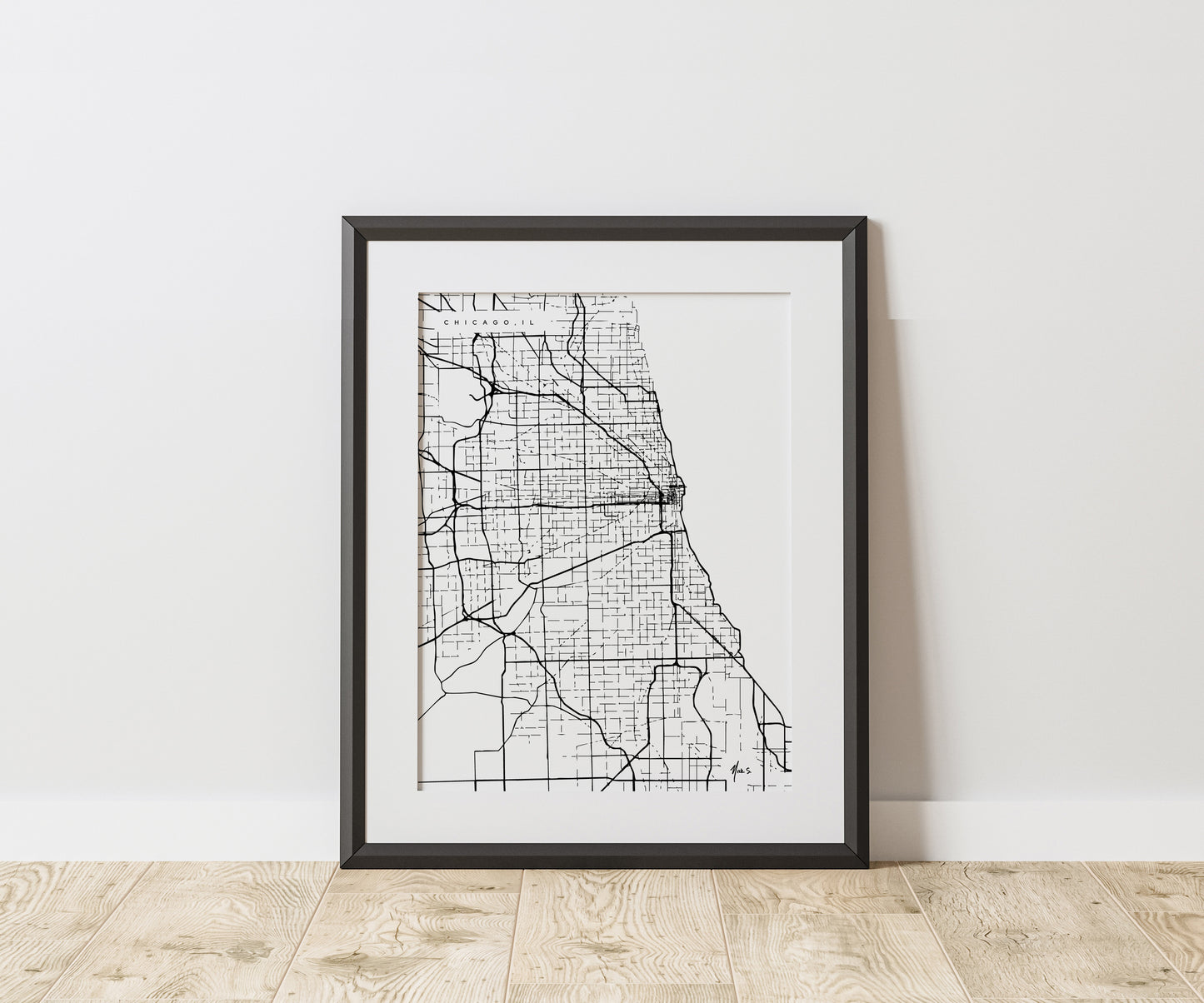 Chicago - Illinois Print in Modern Collection 18x24