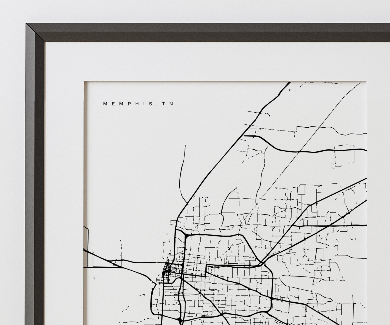 Memphis - Tennessee Print in Modern Collection 18x24