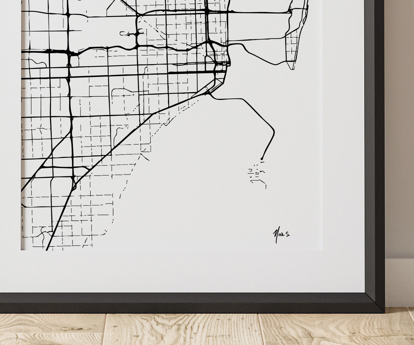 Miami - Florida Print in Modern Collection 18x24